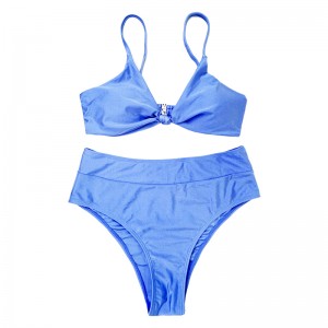 단색 섹시한 등이없는 스트랩 수영복